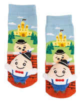 MESSY MOOSE Brand Unisex Baby HUMPTY DUMPTY Gripper Bottom Socks - Novelty Socks And Slippers
