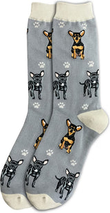 BLACK CHIHUAHUA Dog Adult Unisex Socks By E&S Pets Choose Style