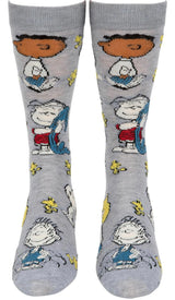 PEANUTS GANG MEN’S SOCKS CHARLIE BROWN, FRANKLIN, LUCY, SALLY, LINUS, PIG-PEN - Novelty Socks And Slippers