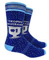 GROOVY THINGS Co. Brand Men’s TROPHY HUSBAND Socks - Novelty Socks And Slippers