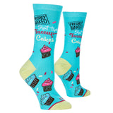 FRESHLY BAKED SHUT THE FUCCUP-CAKES LADIES SOCKS COOL SOCKS BRAND