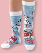 CHRISTMAS CHEER Unisex Adult SNOWMAN Socks PRIMITIVES BY KATHY Brand - Novelty Socks And Slippers