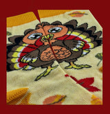 THANKSGIVING BIG TURKEY Unisex Kids Socks (Choose Size) Sock Panda Brand - Novelty Socks And Slippers