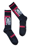 RAMBO The Movie Men’s Socks (Choose Style) ‘NO MAN NO LAW NO WAR CAN STOP HIM’ - Novelty Socks And Slippers