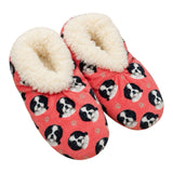 BLACK & WHITE SHIH TZU Dog Ladies Non-Slip Slippers COMFIES BRAND By E&S Pets