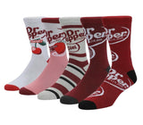 DR. PEPPER Soda Men’s 5 Pair Of Socks BIOWORLD Brand - Novelty Socks And Slippers