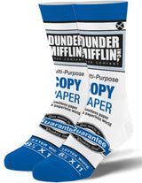 THE OFFICE TV SHOW Men’s DUNDER MIFFLIN Socks ODD SOX Brand - Novelty Socks And Slippers