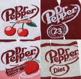 DR. PEPPER Soda Men’s 5 Pair Of Socks BIOWORLD Brand - Novelty Socks And Slippers