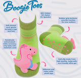 BOOGIE TOES Unisex Baby PUPPY DOG Rattle Gripper Bottom Socks By Piero Liventi - Novelty Socks And Slippers