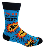 I DO ALL MY OWN STUNTS Men’s Socks Fabdaz Brand