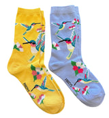 HUMMINGBIRD Ladies 2 Pair Of Socks FOOZYS Brand - Novelty Socks And Slippers