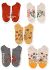 DISNEY WINNIE THE POOH Ladies AUTUMN 5 Pair Of No Show Socks ‘IT’S ALWAYS AN ADVENTURE WITH YOU’ - Novelty Socks And Slippers