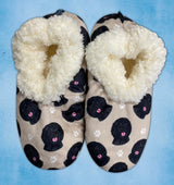 BLACK LABRADOODLE Dog Ladies Non-Slip Slippers COMFIES BRAND By E&S Pets - Novelty Socks And Slippers