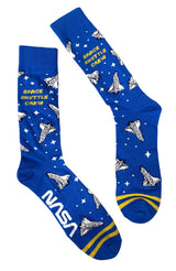 NASA Men’s ‘SPACE SHUTTLE CREW’ Socks SPACE SHUTTLES ALL OVER - Novelty Socks And Slippers