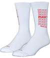COOL SOCKS BRAND Men's FUCK YOU HAVE A NICE DAY TAKE OUT BAG Socks - Novelty Socks for Less