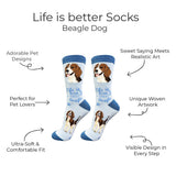 BEAGLE Dog Unisex Socks By E&S Pets Choose Style