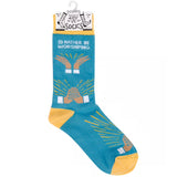 I’D RATHER BE WORSHIPING Adult Unisex Religious Socks Primitives By Kathy Brand - Novelty Socks And Slippers