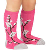 SOCK IT TO ME BRAND TODDLER GIRLS KNEE HIGH KITTY WILLOWS NON SLIP GRIP SOCKS - Novelty Socks And Slippers
