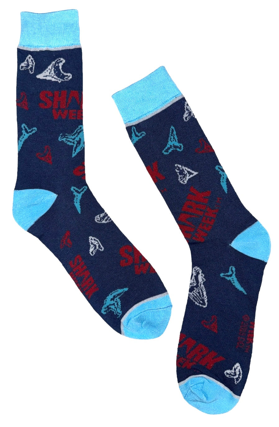 DISCOVERY SHARK WEEK Men’s Socks BIOWORLD BRAND - Novelty Socks And Slippers