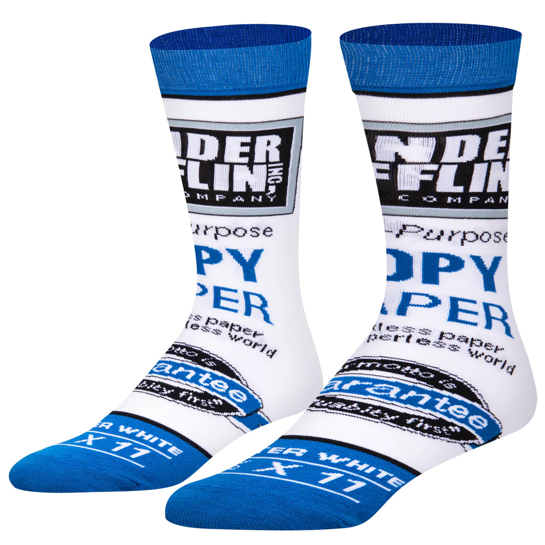 THE OFFICE TV SHOW Men’s DUNDER MIFFLIN Socks ODD SOX Brand - Novelty Socks And Slippers