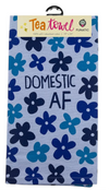 FUNATIC Brand DOMESTIC AF Kitchen Tea Towel - Novelty Socks And Slippers