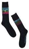 NINTENDO Men’s NES VIDEO CONTROLLER Socks ‘CURRENTLY ON PLAYCATION’ With PALM TREES - Novelty Socks And Slippers
