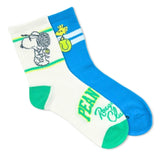 PEANUTS Ladies 2 Pair Of Racquet Club Socks SNOOPY & WOODSTOCK