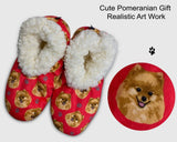 POMERANIAN Dog Ladies Non-Slip Slippers COMFIES BRAND By E&S Pets - Novelty Socks And Slippers