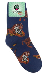 FUNATIC Brand Unisex Kids TIGER Socks Tigers All Over Kids Age 7-10 - Novelty Socks And Slippers