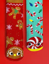 GINGERBREAD & CANDY CANE CHRISTMAS Unisex Mismatched Socks PALS SOCKS Brand (CHOOSE SIZE) INFANT-ADULT - Novelty Socks And Slippers