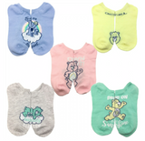 CARE BEARS Ladies 5 Pair Of No Show Socks ‘FOCUS ON THE GOOD’ - Novelty Socks And Slippers