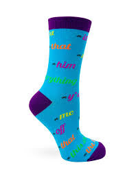FUCK EVERYTHING Ladies Socks HER, HIM, THE WORLD, IT, THAT, YOU FABDAZ Brand