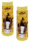MESSY MOOSE Brand Unisex Baby BROWN HORSE Gripper Bottom Socks - Novelty Socks And Slippers
