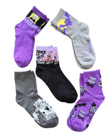 SPONGEBOB SQUAREPANTS Ladies Halloween 5 Pair Of Socks ‘TRICK OR TREAT YOUR SELF’ - Novelty Socks And Slippers