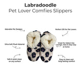 BLACK LABRADOODLE Dog Ladies Non-Slip Slippers COMFIES BRAND By E&S Pets - Novelty Socks And Slippers