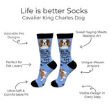 CAVALIER KING CHARLES Dog Adult Unisex Socks By E&S Pets Choose Style