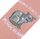 COOL SOCKS BRAND Ladies Cat DON’T FUCKING TOUCH ME Socks - Novelty Socks for Less