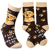 PRIMITIVES BY KATHY Unisex ‘I LOVE MY YELLOW LAB’ Dog Socks - Novelty Socks for Less