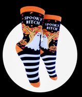 SPOOKY BITCH Ladies HALLOWEEN Socks GROOVY THINGS Brand - Novelty Socks And Slippers