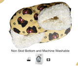 COMFIES BRAND Ladies ROTTWEILER DOG Non-Skid Slippers - Novelty Socks And Slippers