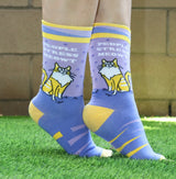 GROOVY THINGS Brand Ladies CAT Socks PEOPLE STRESS MEOWT - Novelty Socks And Slippers