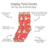 BEIGE SHIH TZU Dog Adult Unisex Socks By E&S Pets Choose Style