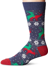 SOCKSMITH Brand Men’s CHRISTMAS Socks ‘NAUGHTY REINDEER’ - Novelty Socks for Less