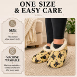 BLACK CHIHUAHUA Dog Ladies Non-Slip Slippers COMFIES BRAND By E&S Pets