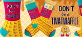 FABDAZ Brand Ladies ‘DON’T BE A TWATWAFFLE’ Socks - Novelty Socks And Slippers