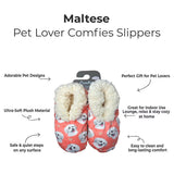 MALTESE Dog Ladies Non-Slip Slippers COMFIES BRAND By E&S Pets