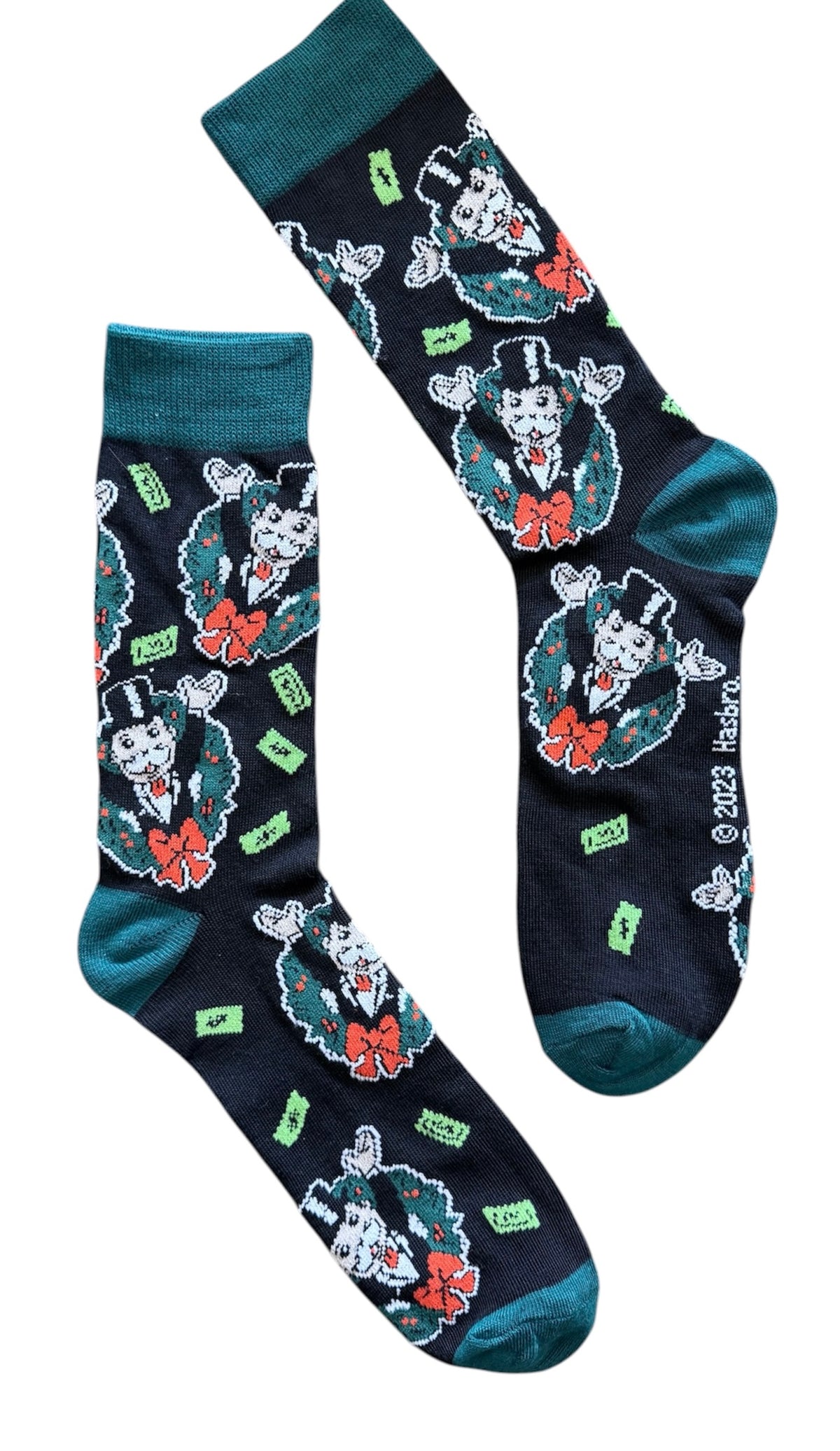 MONOPOLY Board Game Men’s CHRISTMAS Socks RICH UNCLE PENNYBAGS With Cash - Novelty Socks And Slippers