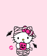 Sanrio HELLO KITTY Ladies HALLOWEEN 5 Pair Of No Show Socks HELLO KITTY IN CAT COSTUME