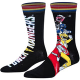 POWER RANGERS Men’s SPLIT Socks ODD SOX Brand - Novelty Socks for Less