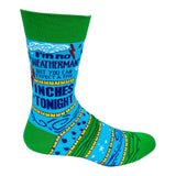 I’M NO WEATHERMAN BUT YOU CAN EXPECT A FEW INCHES TONIGHT Men’s Socks FABDAZ Brand